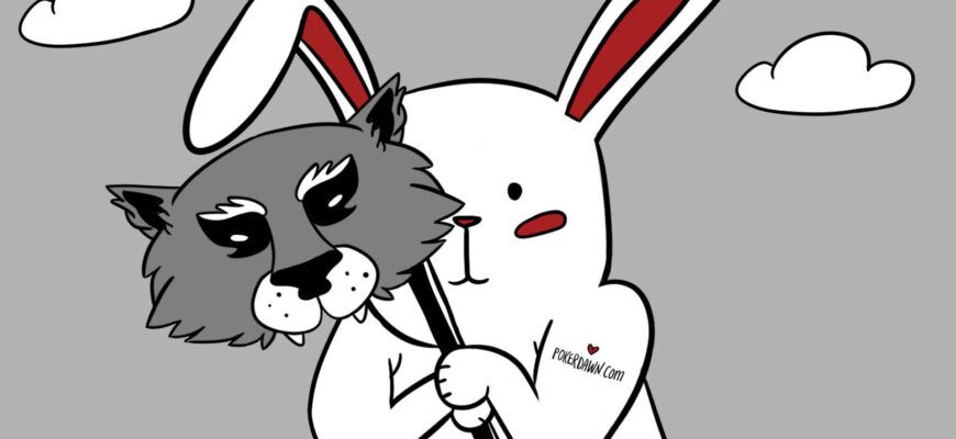 Кролик в маске